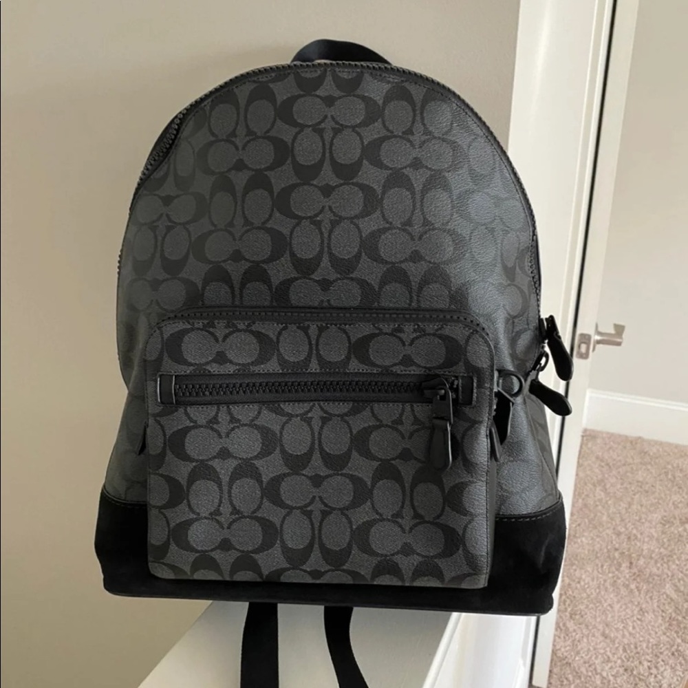 Coach west backpack in signature canvas